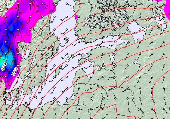 Estonia forecast chart for Tuesday, December 2nd, 2025 at 12:00 AM