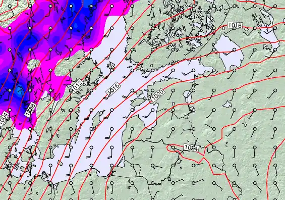 Estonia forecast chart for Tuesday, December 2nd, 2025 at 6:00 AM
