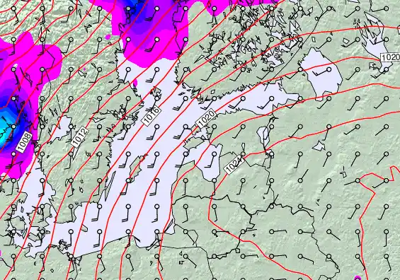 Estonia forecast chart for Tuesday, December 2nd, 2025 at 12:00 PM