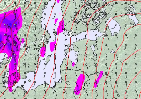 Estonia forecast chart for Thursday, December 4th, 2025 at 12:00 AM