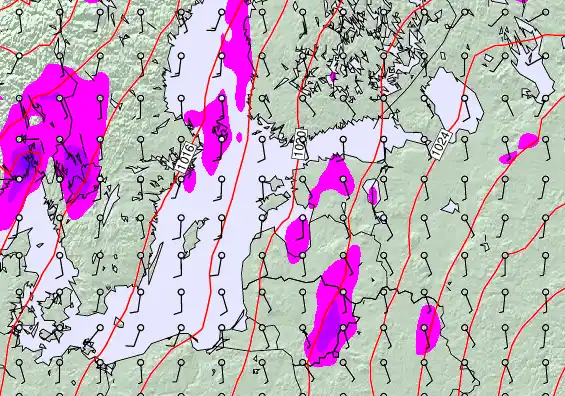 Estonia forecast chart for Thursday, December 4th, 2025 at 6:00 AM