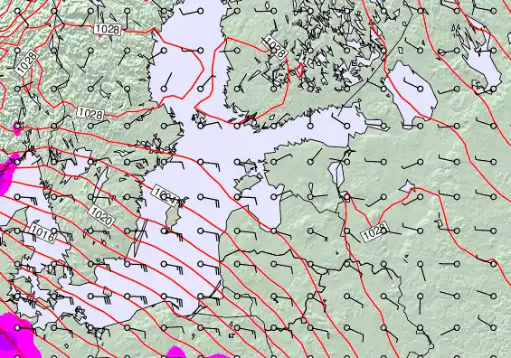 Estonia forecast chart for Wednesday, February 4th, 2026 at 12:00 PM