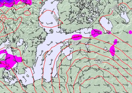 Estonia forecast chart for Tuesday, February 10th, 2026 at 6:00 AM
