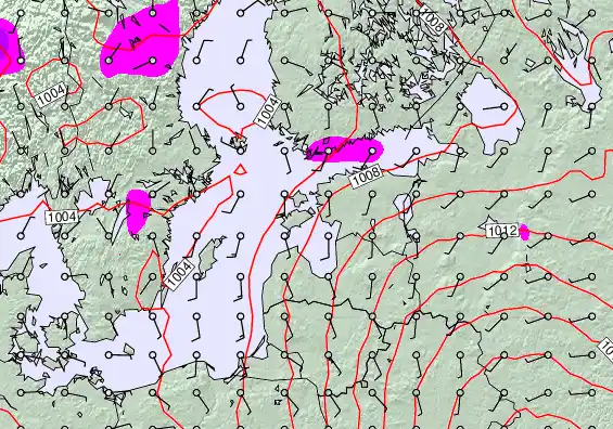 Estonia forecast chart for Tuesday, February 10th, 2026 at 6:00 PM