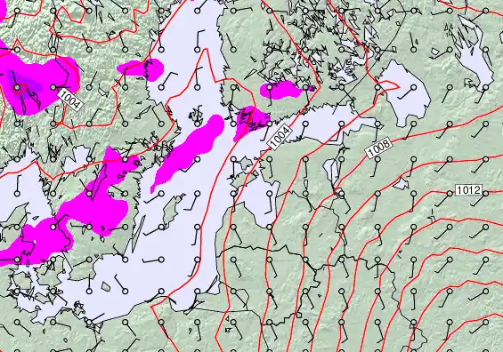 Estonia forecast chart for Wednesday, February 11th, 2026 at 12:00 AM