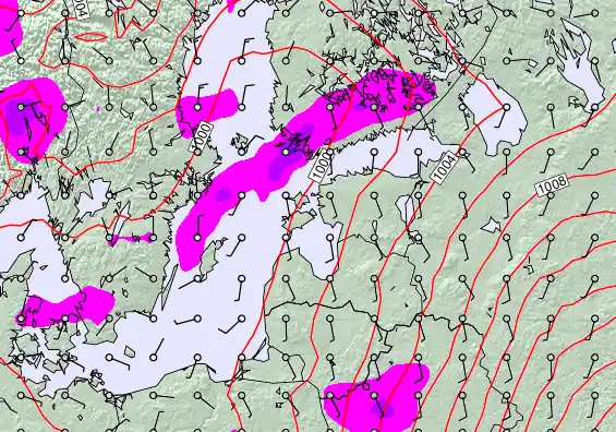 Estonia forecast chart for Wednesday, February 11th, 2026 at 6:00 AM