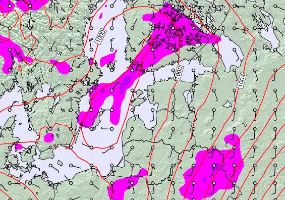 Estonia forecast chart for Wednesday, February 11th, 2026 at 12:00 PM