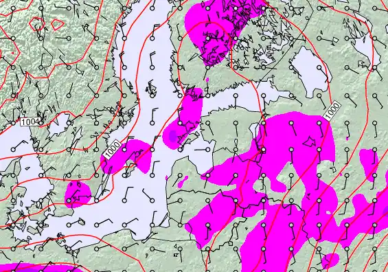 Estonia forecast chart for Thursday, February 12th, 2026 at 12:00 AM
