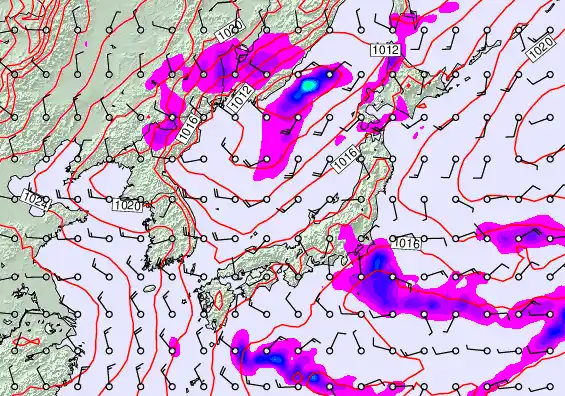 Japan forecast chart for Tuesday, February 17th, 2026 at 6:00 PM