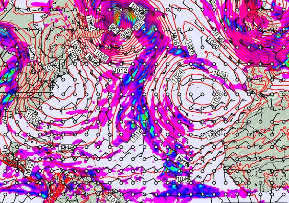 North Atlantic forecast chart for Wednesday, November 26th, 2025 at 12:00 PM
