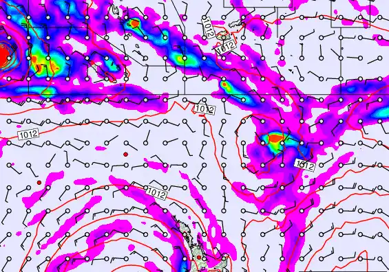 New Zealand to Fiji forecast chart for Tuesday, February 17th, 2026 at 12:00 AM