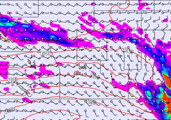 Pacific Islands forecast chart for Friday, September 19th, 2025 at 6:00 AM