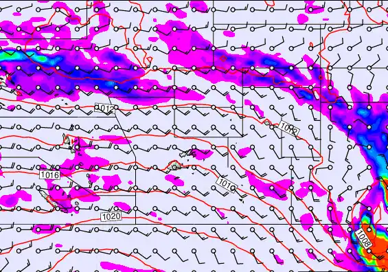 Pacific Islands forecast chart for Friday, September 19th, 2025 at 12:00 PM