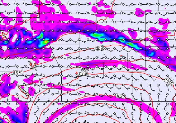 Pacific Islands forecast chart for Sunday, September 21st, 2025 at 6:00 AM