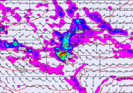 Pacific Islands forecast chart for Friday, September 26th, 2025 at 6:00 AM