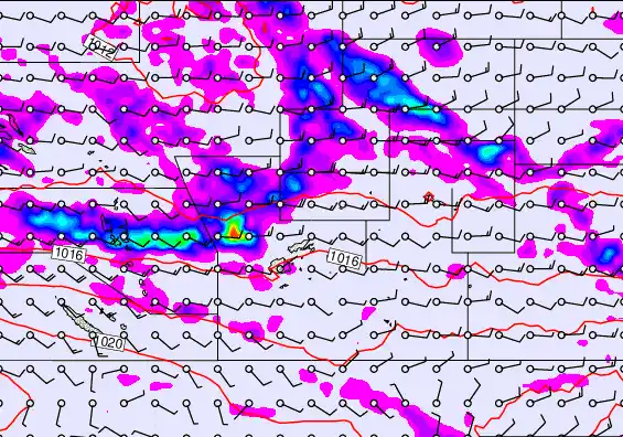 Pacific Islands forecast chart for Saturday, September 27th, 2025 at 12:00 AM