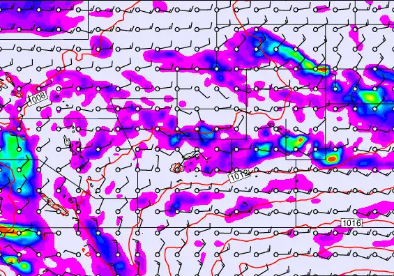 Pacific Islands forecast chart for Friday, December 26th, 2025 at 6:00 PM