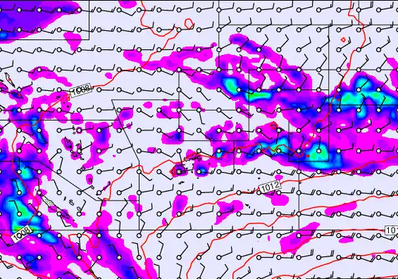 Pacific Islands forecast chart for Saturday, December 27th, 2025 at 6:00 AM