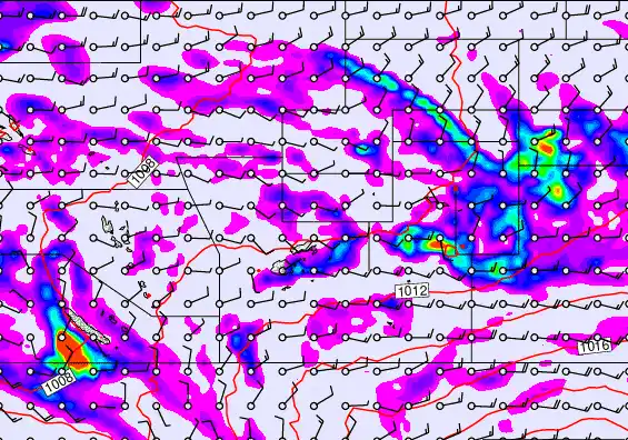 Pacific Islands forecast chart for Saturday, December 27th, 2025 at 6:00 PM