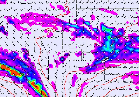 Pacific Islands forecast chart for Monday, December 29th, 2025 at 6:00 AM