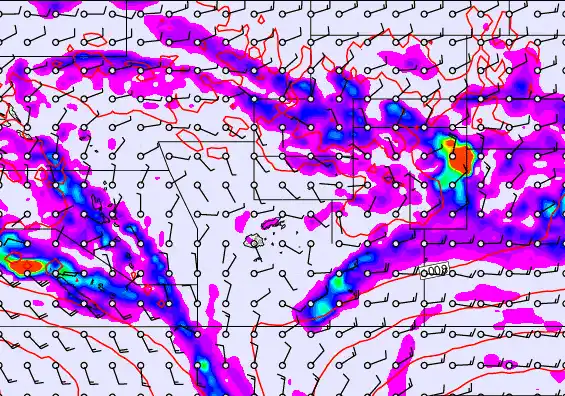 Pacific Islands forecast chart for Tuesday, December 30th, 2025 at 12:00 AM