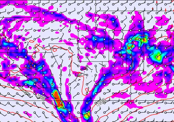 Pacific Islands forecast chart for Wednesday, December 31st, 2025 at 12:00 AM