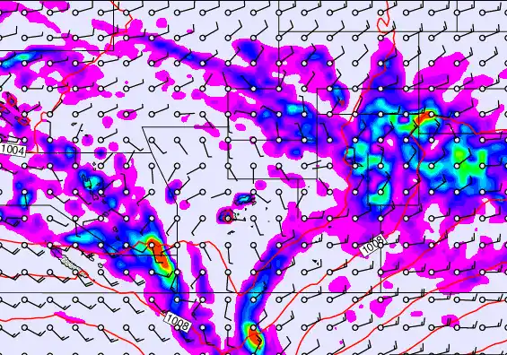 Pacific Islands forecast chart for Wednesday, December 31st, 2025 at 6:00 AM