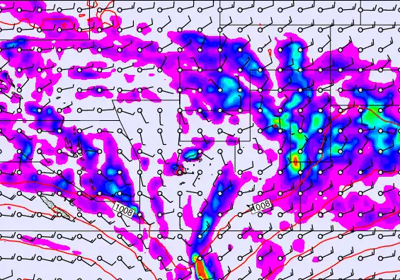 Pacific Islands forecast chart for Wednesday, December 31st, 2025 at 12:00 PM
