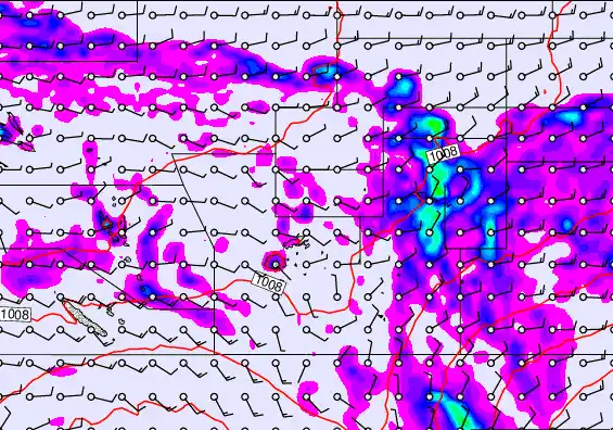 Pacific Islands forecast chart for Friday, January 2nd, 2026 at 6:00 AM