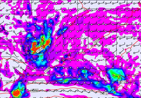 Pacific Islands forecast chart for Wednesday, February 25th, 2026 at 6:00 AM