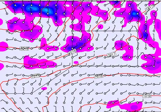 Pitcairn Island forecast chart for Tuesday, January 6th, 2026 at 12:00 AM