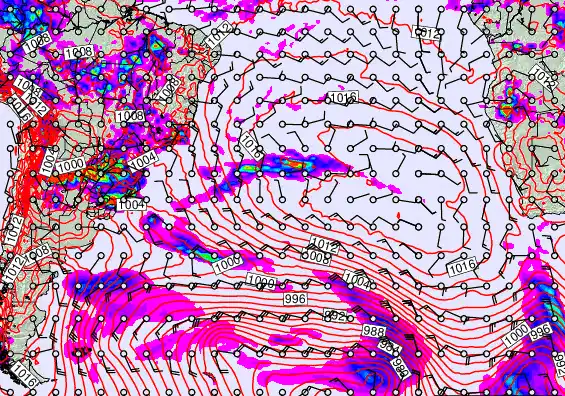 South Atlantic forecast chart for Friday, January 2nd, 2026 at 12:00 AM