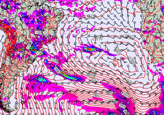 South Atlantic forecast chart for Friday, January 2nd, 2026 at 6:00 AM