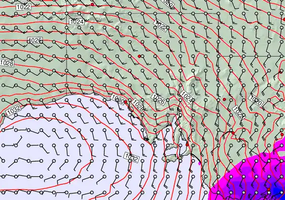 South Australia forecast chart for Monday, September 22nd, 2025 at 6:00 AM