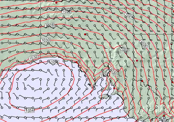 South Australia forecast chart for Tuesday, September 23rd, 2025 at 6:00 AM