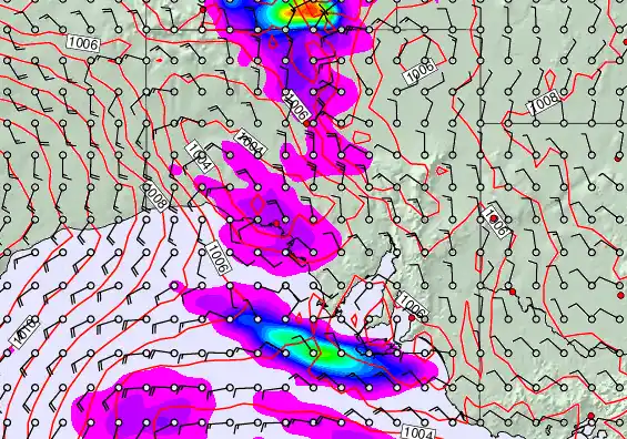 South Australia forecast chart for Friday, November 28th, 2025 at 12:00 AM