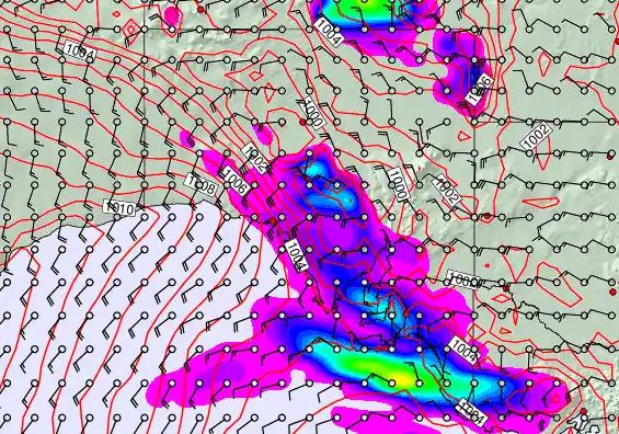 South Australia forecast chart for Friday, November 28th, 2025 at 6:00 AM
