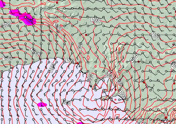 South Australia forecast chart for Sunday, January 18th, 2026 at 12:00 PM