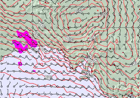 South Australia forecast chart for Friday, January 30th, 2026 at 12:00 AM