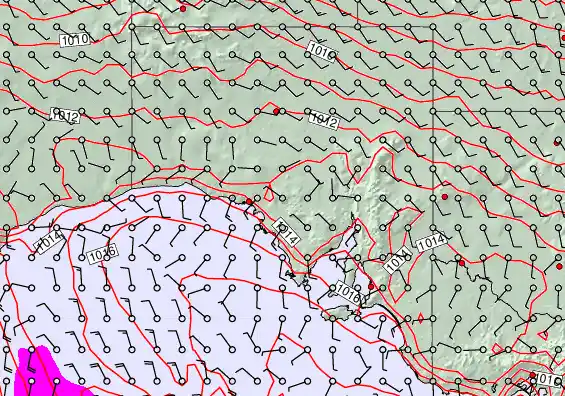South Australia forecast chart for Tuesday, February 3rd, 2026 at 6:00 AM