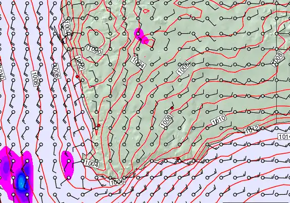 Perth forecast chart for Saturday, February 14th, 2026 at 6:00 AM