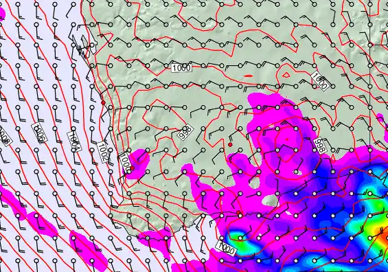 Perth forecast chart for Monday, February 23rd, 2026 at 6:00 AM