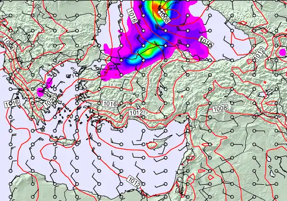 Turkey forecast chart for Thursday, September 18th, 2025 at 6:00 AM