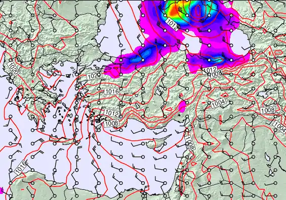 Turkey forecast chart for Thursday, September 18th, 2025 at 12:00 PM