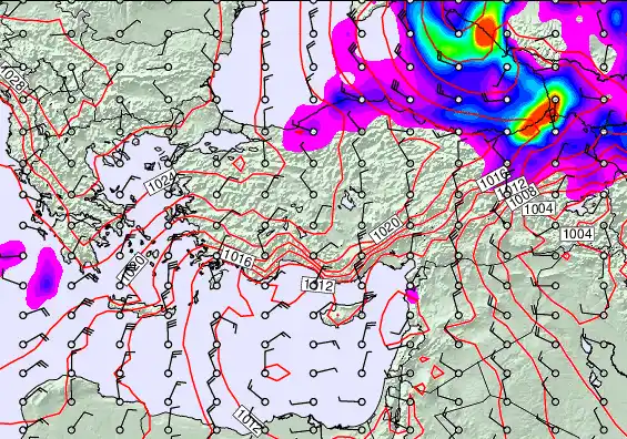 Turkey forecast chart for Friday, September 19th, 2025 at 6:00 AM