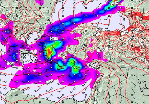 Turkey forecast chart for Wednesday, December 31st, 2025 at 12:00 AM