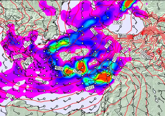 Turkey forecast chart for Wednesday, December 31st, 2025 at 6:00 AM