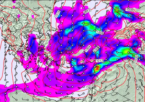 Turkey forecast chart for Thursday, January 1st, 2026 at 6:00 AM