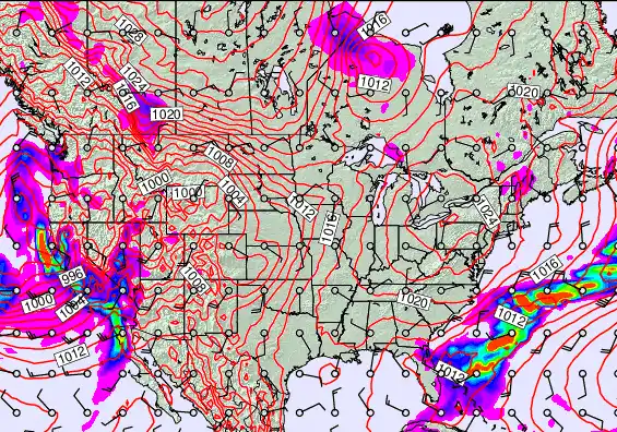 USA forecast chart for Tuesday, February 17th, 2026 at 12:00 AM