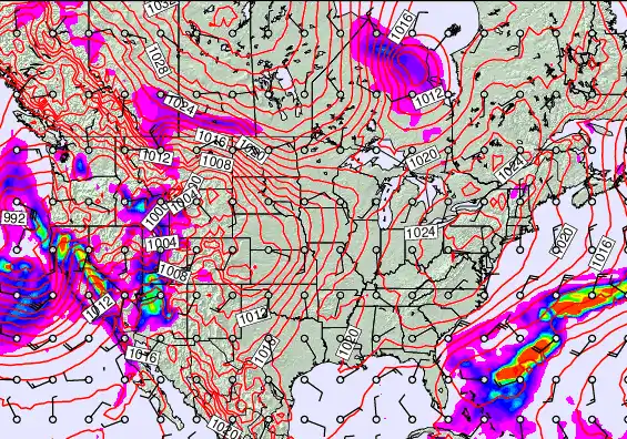 USA forecast chart for Tuesday, February 17th, 2026 at 6:00 AM